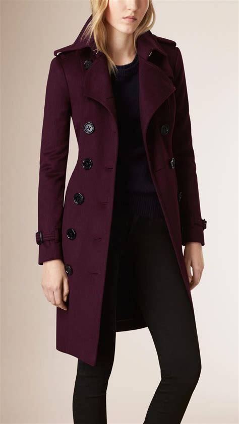 burberry plum coat|burberry trench coat.